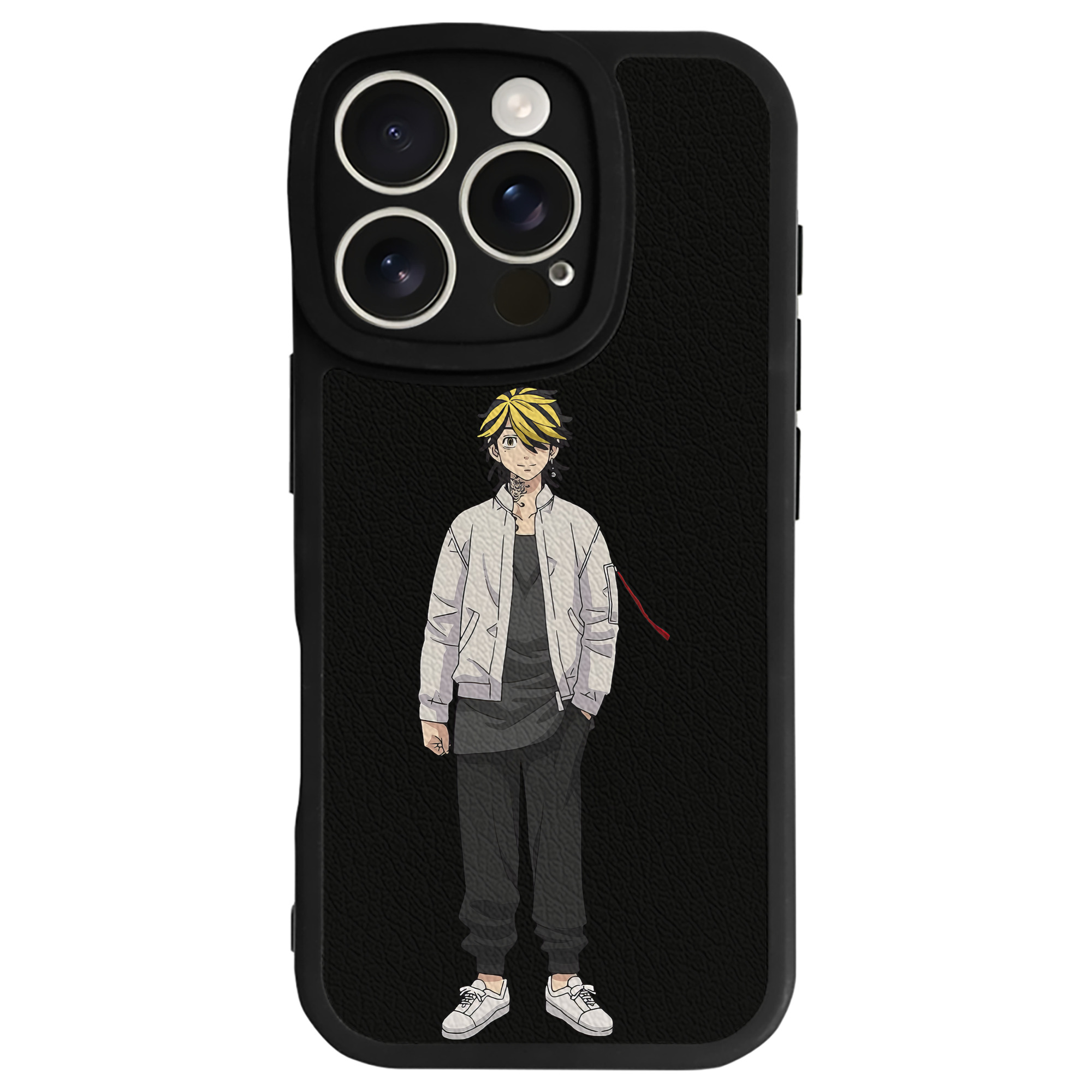 （画像用） 東京リベンジャーズ Tokyo Revengers 【iPhone 16シリーズ対応】シリコンスマホケース（レザー調） 材質：シリコン